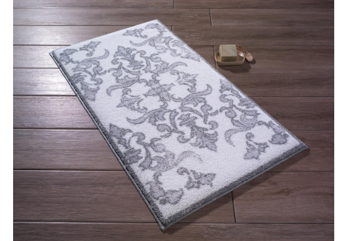 

Коврик для ванной Confetti Shabby Damask Gri 50*57 Серый