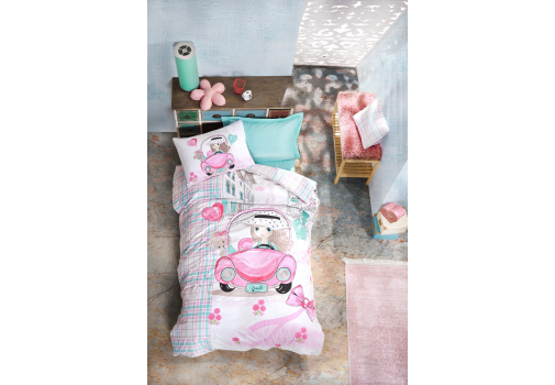 

Комплект постельного белья Cotton Box Paris Love Разноцветный