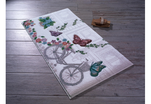 

Коврик для ванной Confetti Flower basket beyaz 80*140 Разноцветный