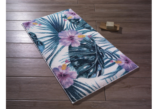 

Коврик для ванной Confetti Hibiscus Lila 57*100 Разноцветный