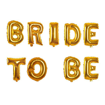 

Гирлянда надувная to Be Bride Золото