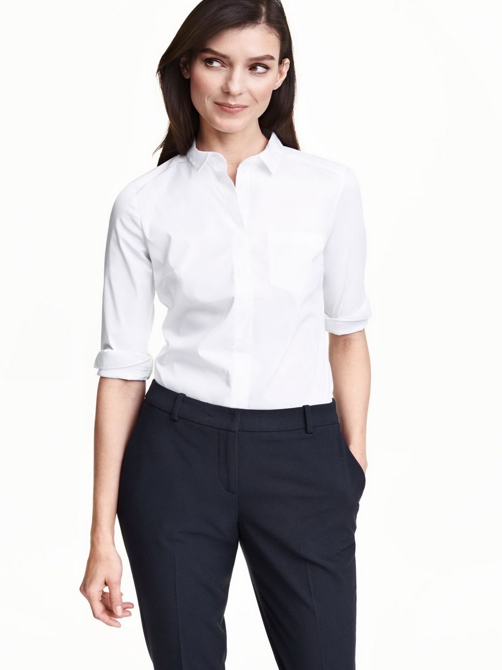 

Рубашка H&M 0262285-5  Белая (СА2000001610664, Рубашка H&M 0262285-5 38 Белая (СА2000001610664)