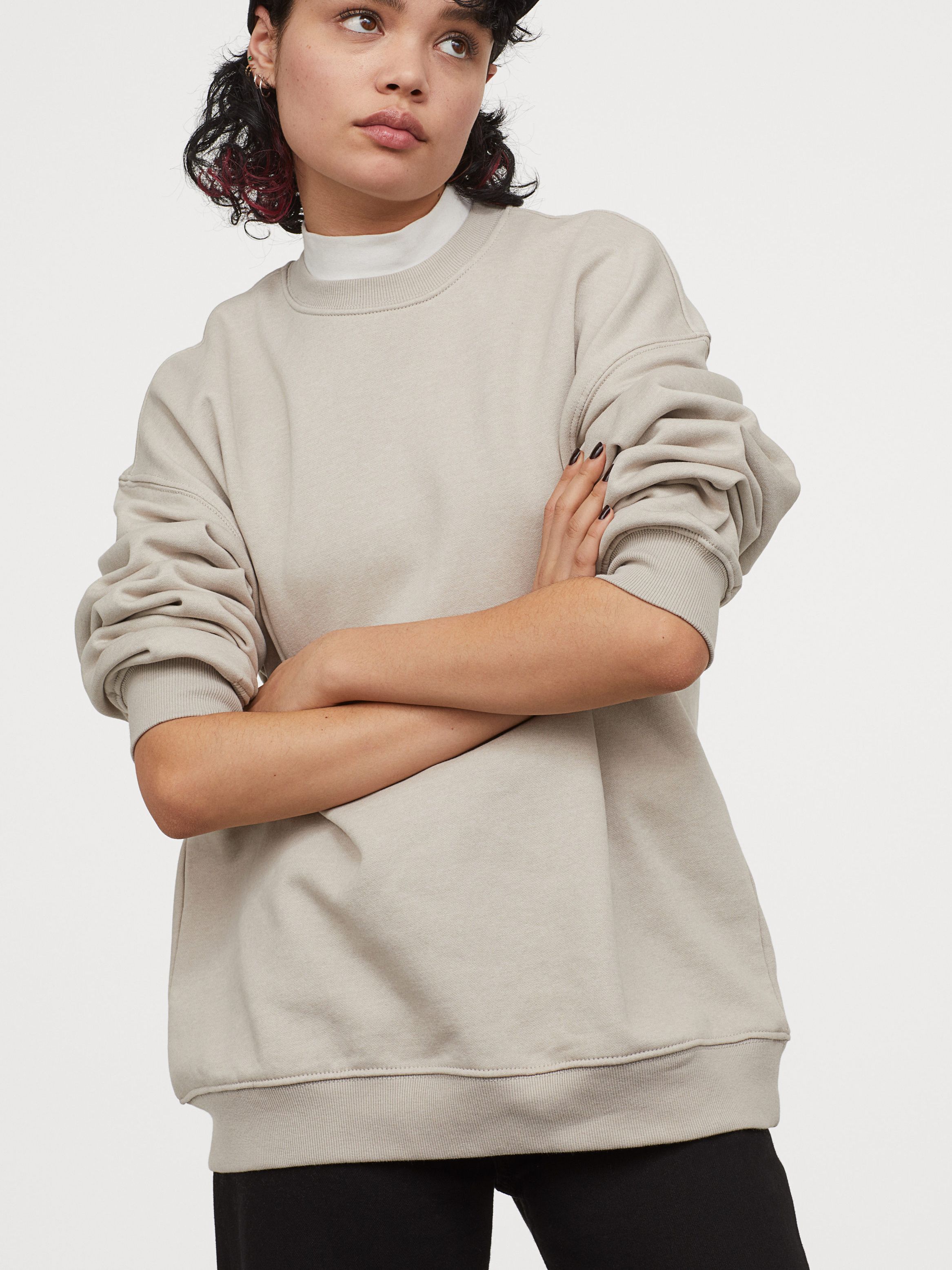 

Свитшот H&M 06-0860833-011 XL Серый (СА2000001721230)