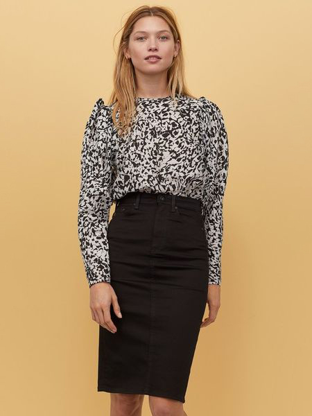 

Юбка джинсовая H&M 09-0774113-001 44 Черная (СА2000001868010)