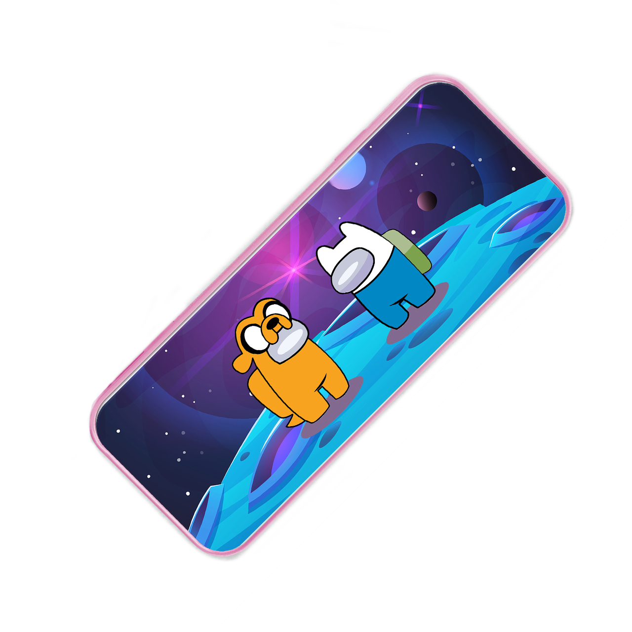 

Пенал школьный пластиковый Амонг Ас Время приключений Фин и Джейк (Among Us Adventure Time Finn & Jake) (34408-2414-4) Розовый