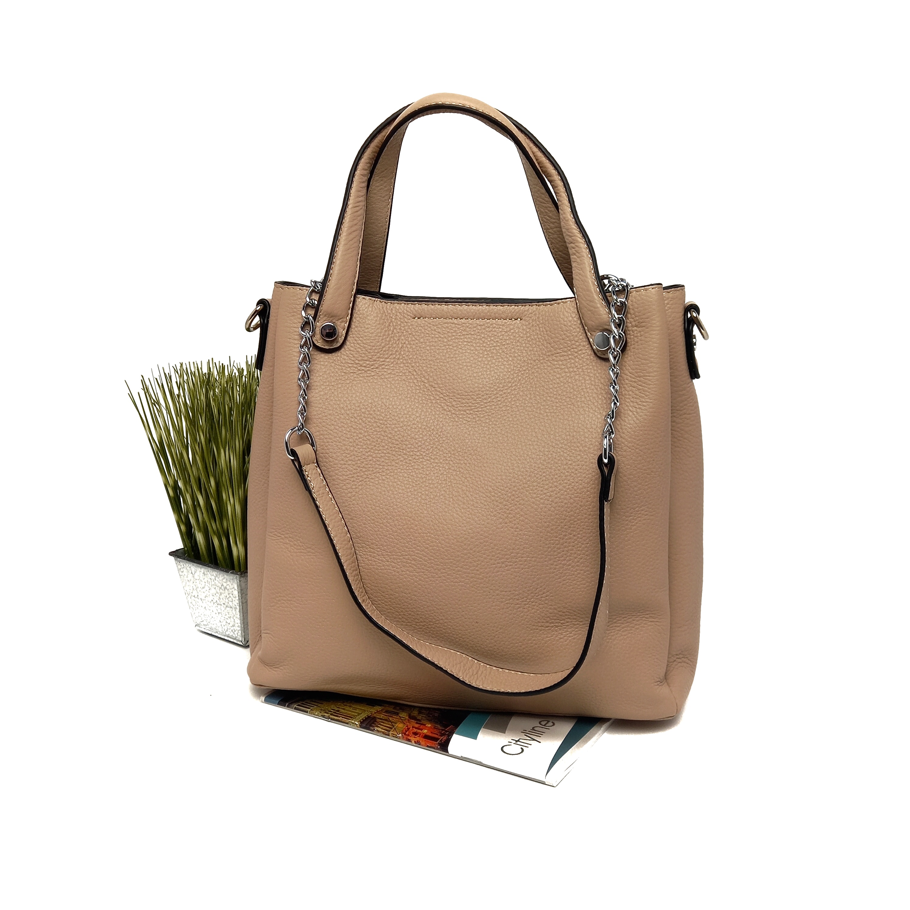 

Сумка женская с двумя ручками Vito Torelli бежевая 77298 beige