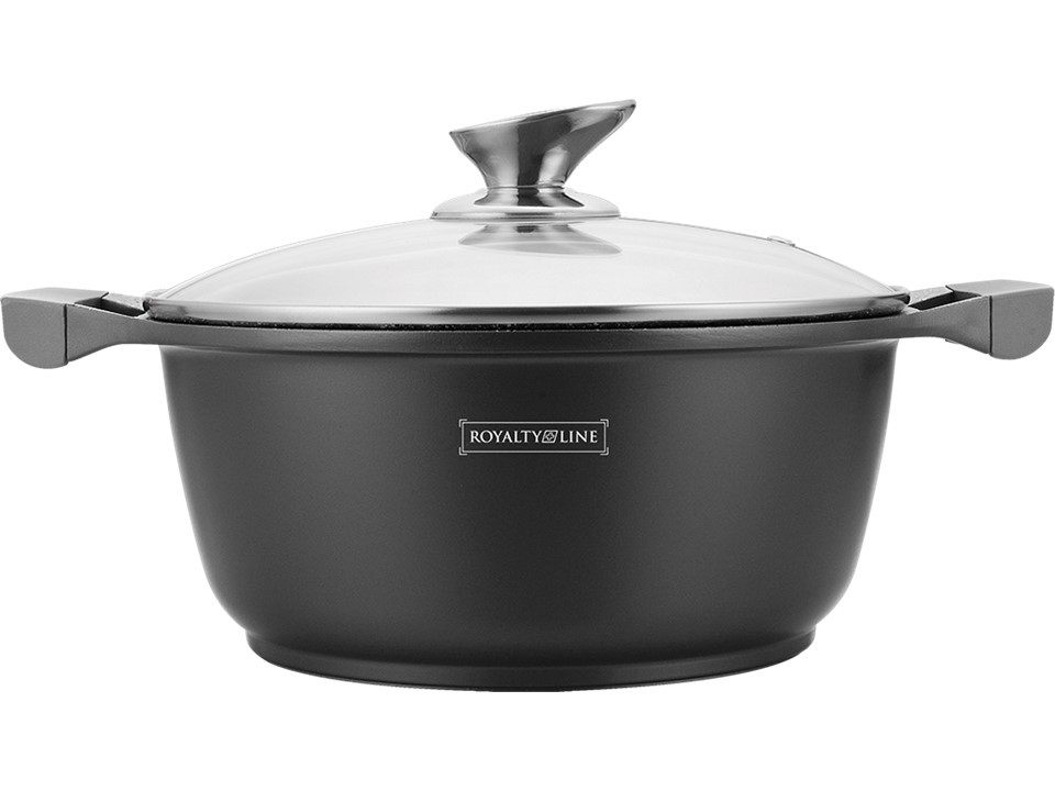 

Кастрюля мраморная со стекляной крышкой Royalty Line RL- BS24M 3.8L