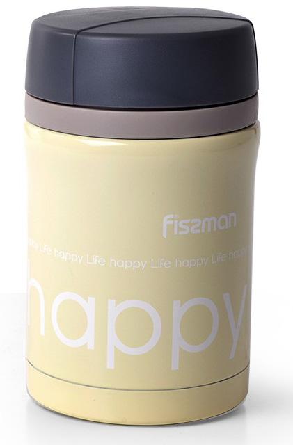 

Термос пищевой Fissman Hotfood 450мл из нержавеющей стали, свето-желтый