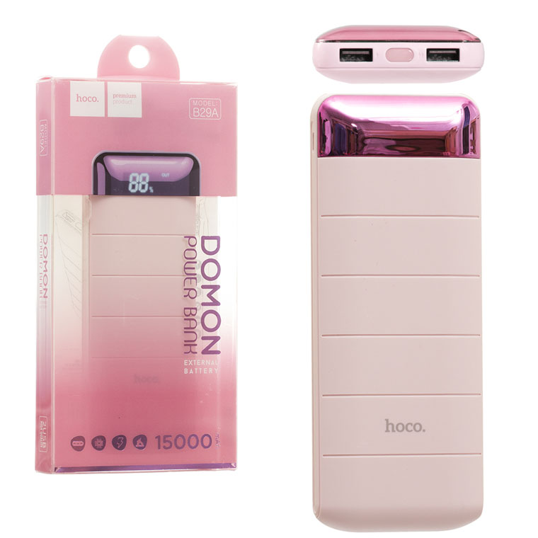 

Power Bank Hoco B29A 15000 mAh Original розовый