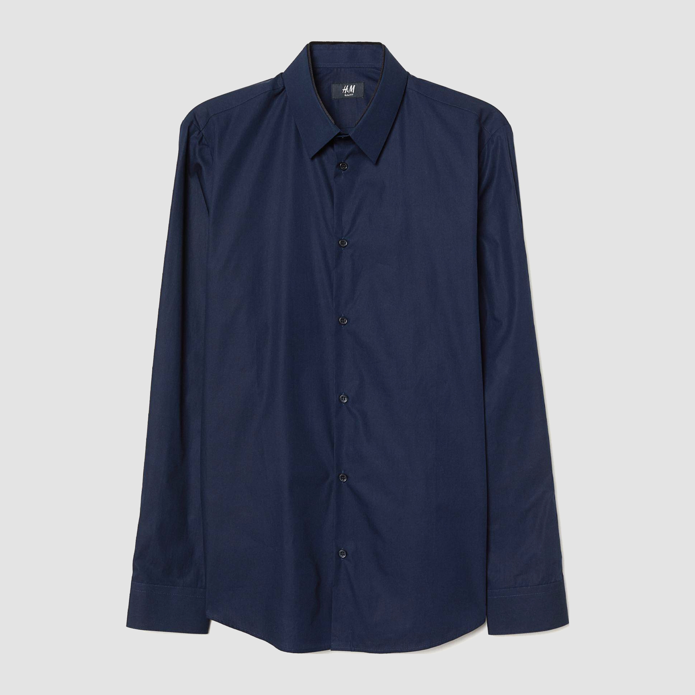 

Рубашка H&M XAZ169471EXMV  Темно-синяя, Рубашка H&M XAZ169471EXMV S Темно-синяя
