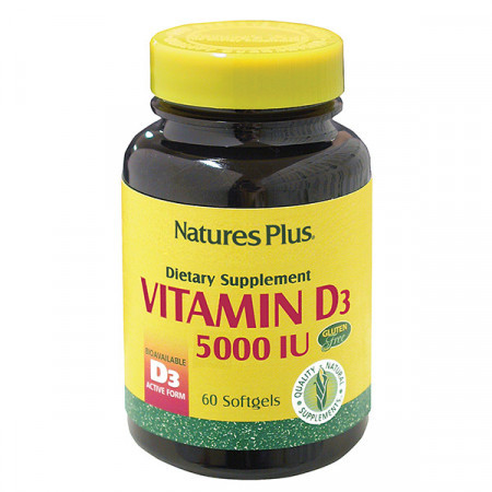 

Витамины Natures Plus Vitamin D3 5000IU 60 капсул (333394)