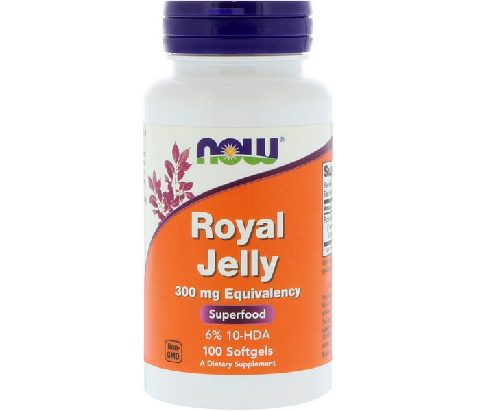 

Препарат для поддержки сердечно-сосудистой системы NOW Royal Jelly 300 mg Eguivalency 100 капсул (333530)