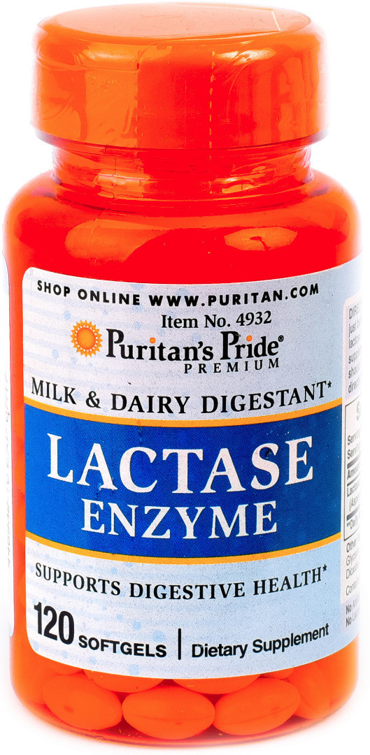 

Препарат для лучшего усвоения молочных продуктов Puritan's Pride Lactase 120 капсул (333707)
