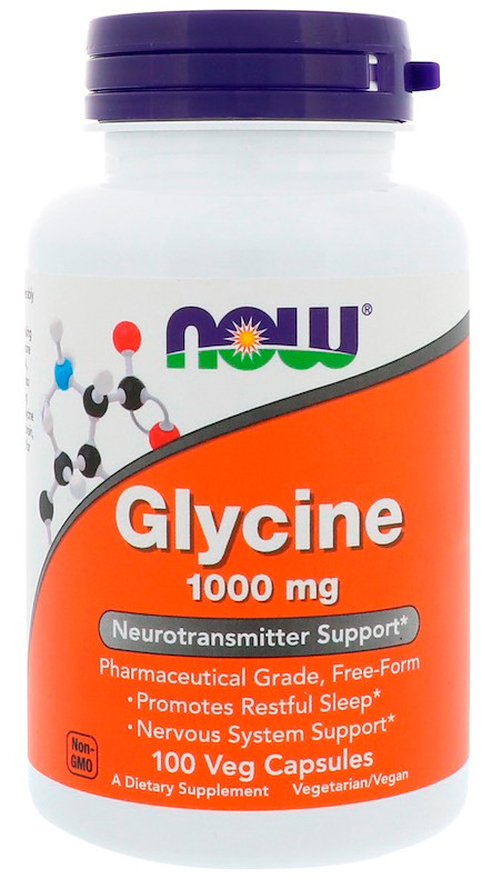 

Аминокислота Now Foods Glycine 1000 мг 100 капсул (333557)