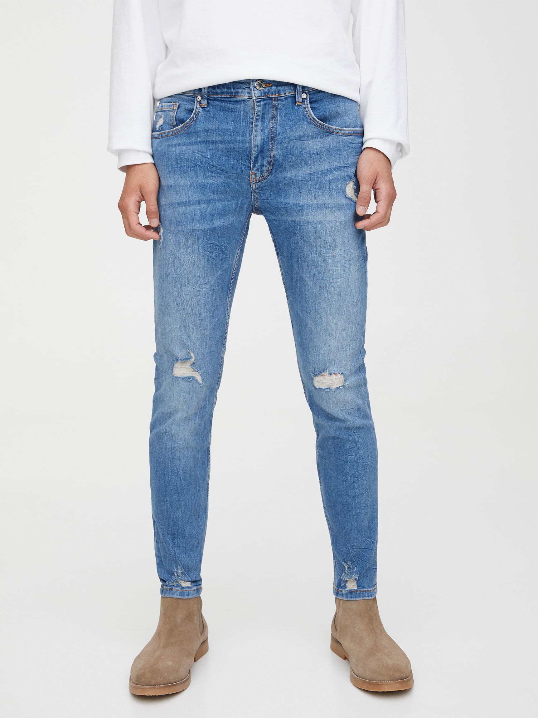 

Джинсы Pull & Bear XAZ260064BLQI 46 Синие