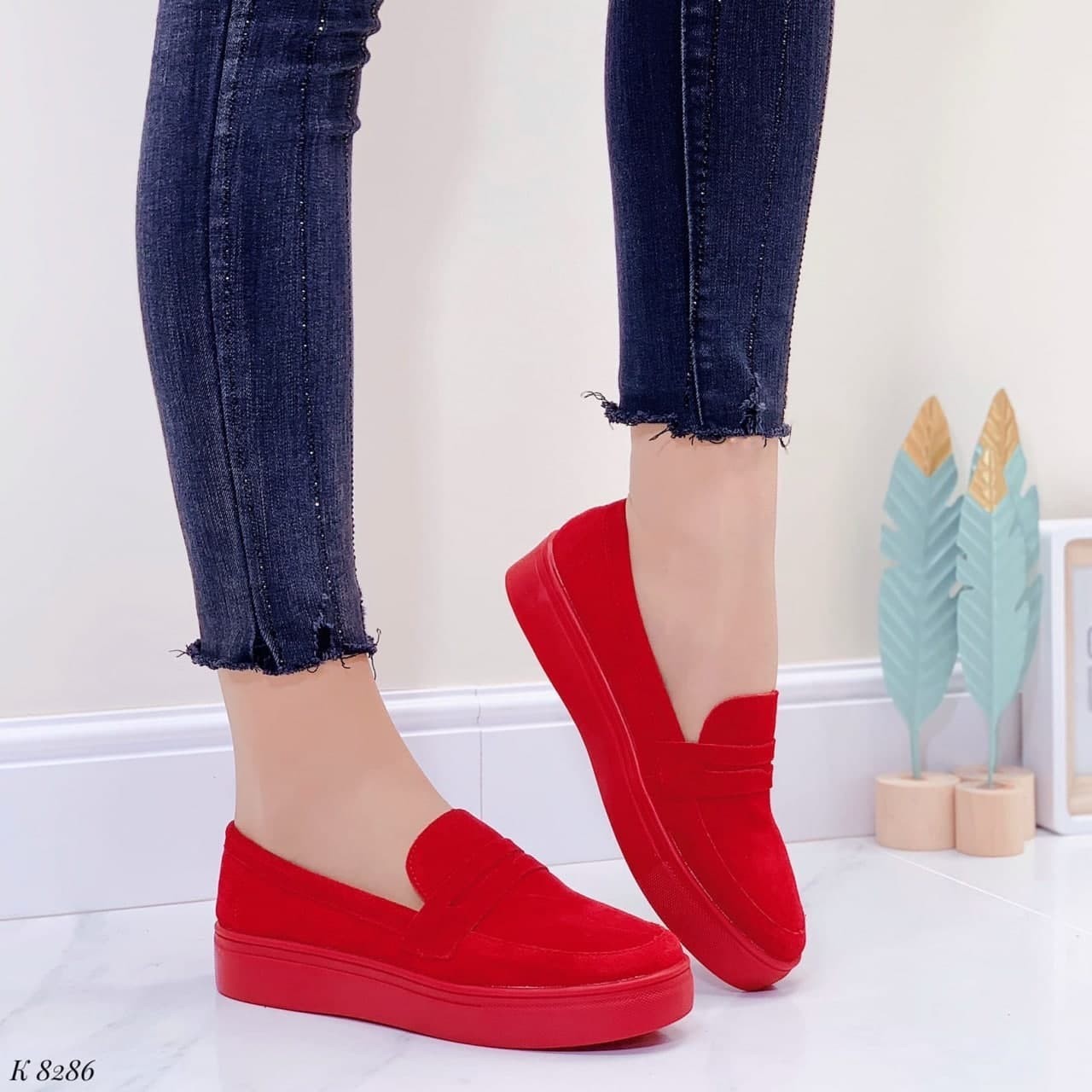 

Лоферы Fuguishan (8286) 36 23.5 см Красные