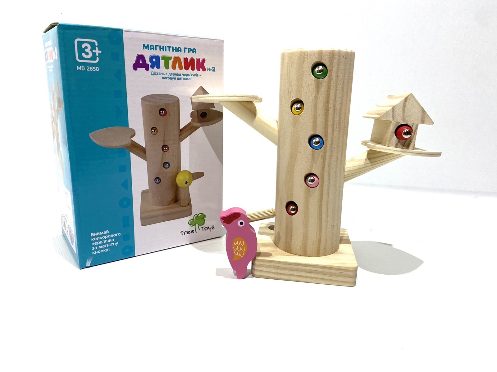

Дятлик деревянная магнитная игра Limo Toy дятел пенек гусеницы MD 2850