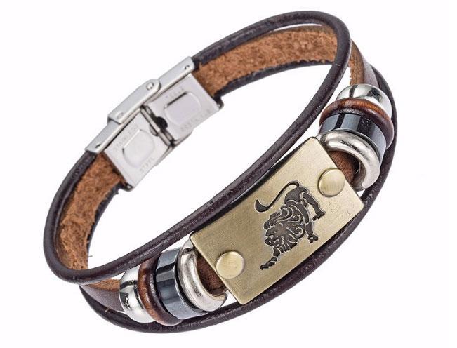 

Кожаный браслет Primo Zodiac - Leo (Лев)