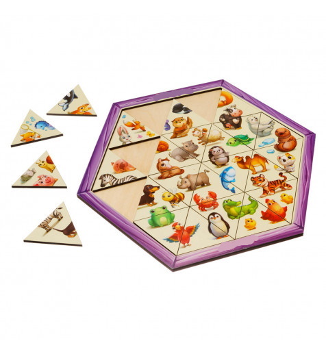 

Рамка-головоломка «Животные» 24см(ПСД169)