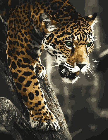

Картина по номерам в коробке ArtStory Хищник в джунглях 50x65см (AS 0832)
