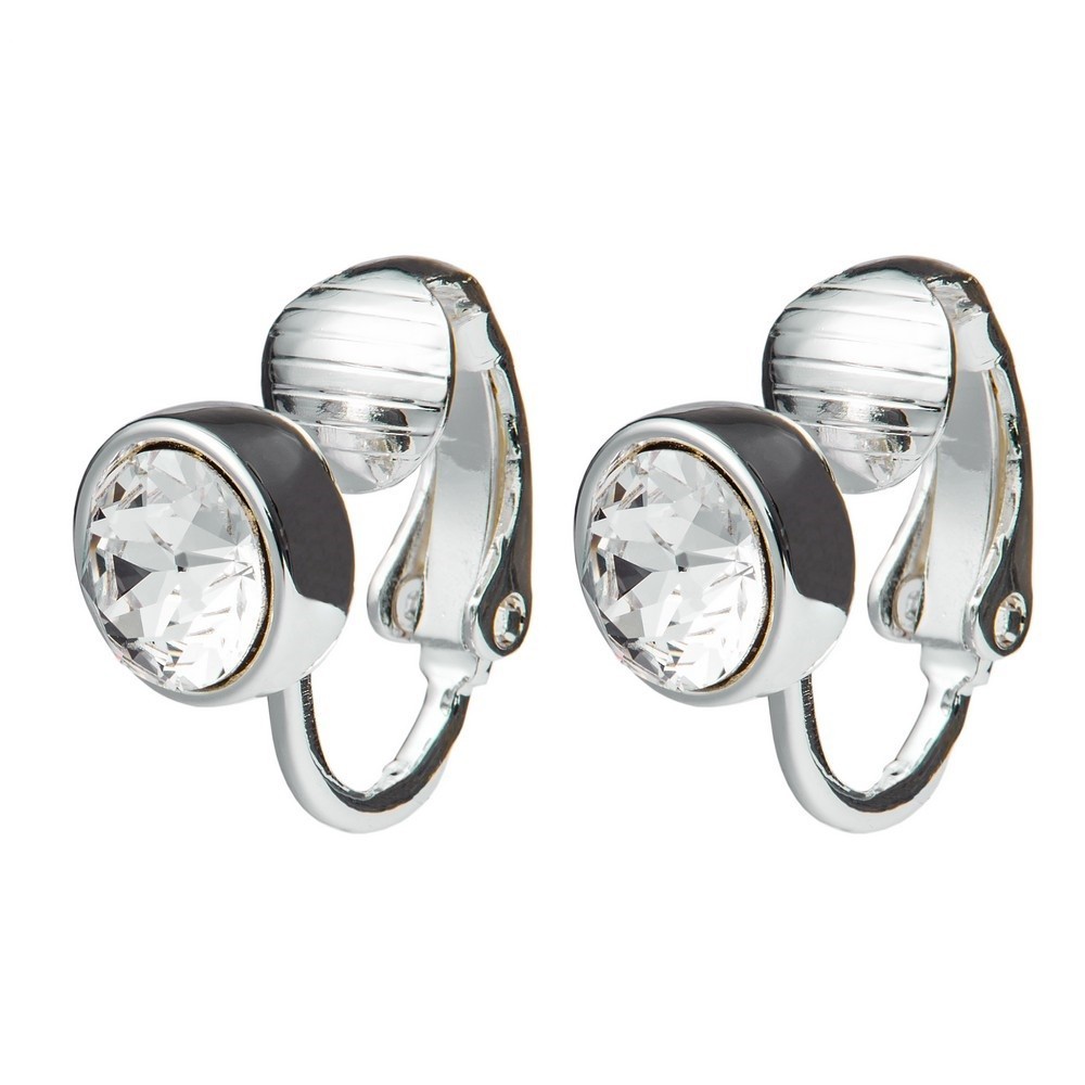 

Клипсы Colibra с прозрачным кристаллом Swarovski в серебряном покрытии E10107Ag