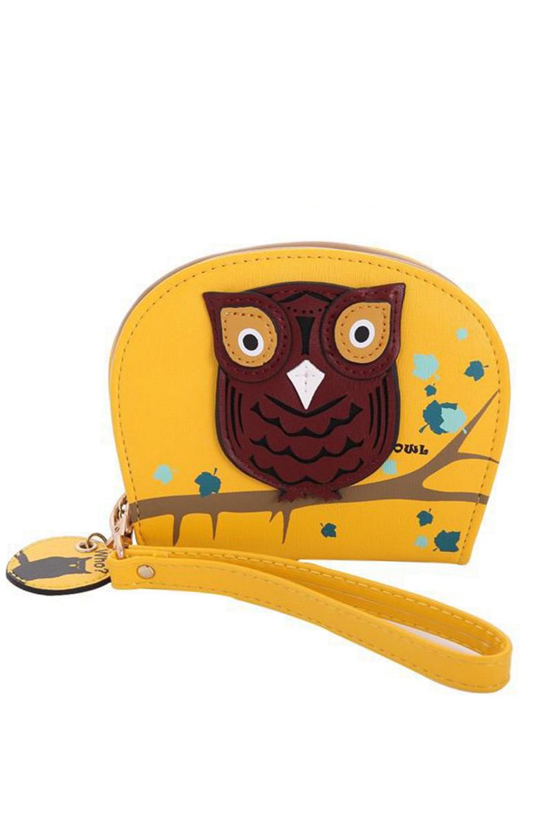 

Кошелек OWL мини жёлтый