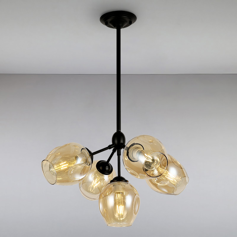 

Люстра Light House LS-14641-5 BK+BR черный