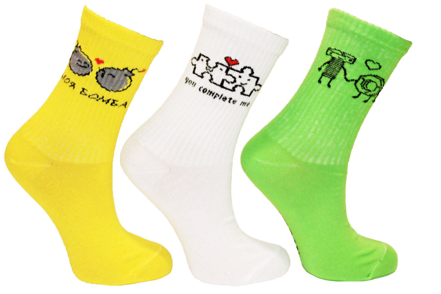 

Набір шкарпетки Urban Socks 1215GA - 3 пари Різнокольорові, Набір шкарпетки Urban Socks 1215GA 40-45 3 пари Різнокольорові