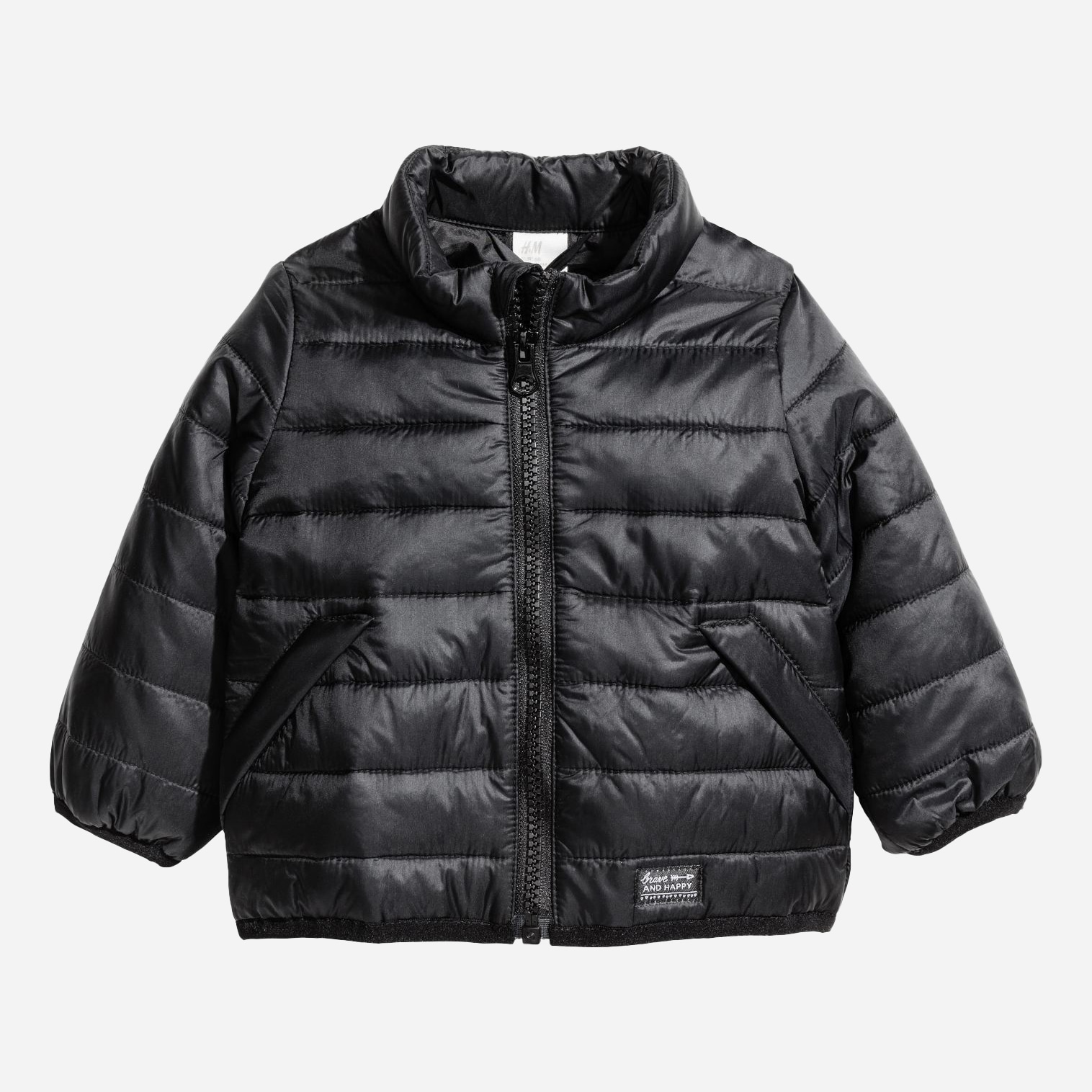 

Демисезонная куртка H&M 0502034-6 92 см Черная (СА2000001757413)