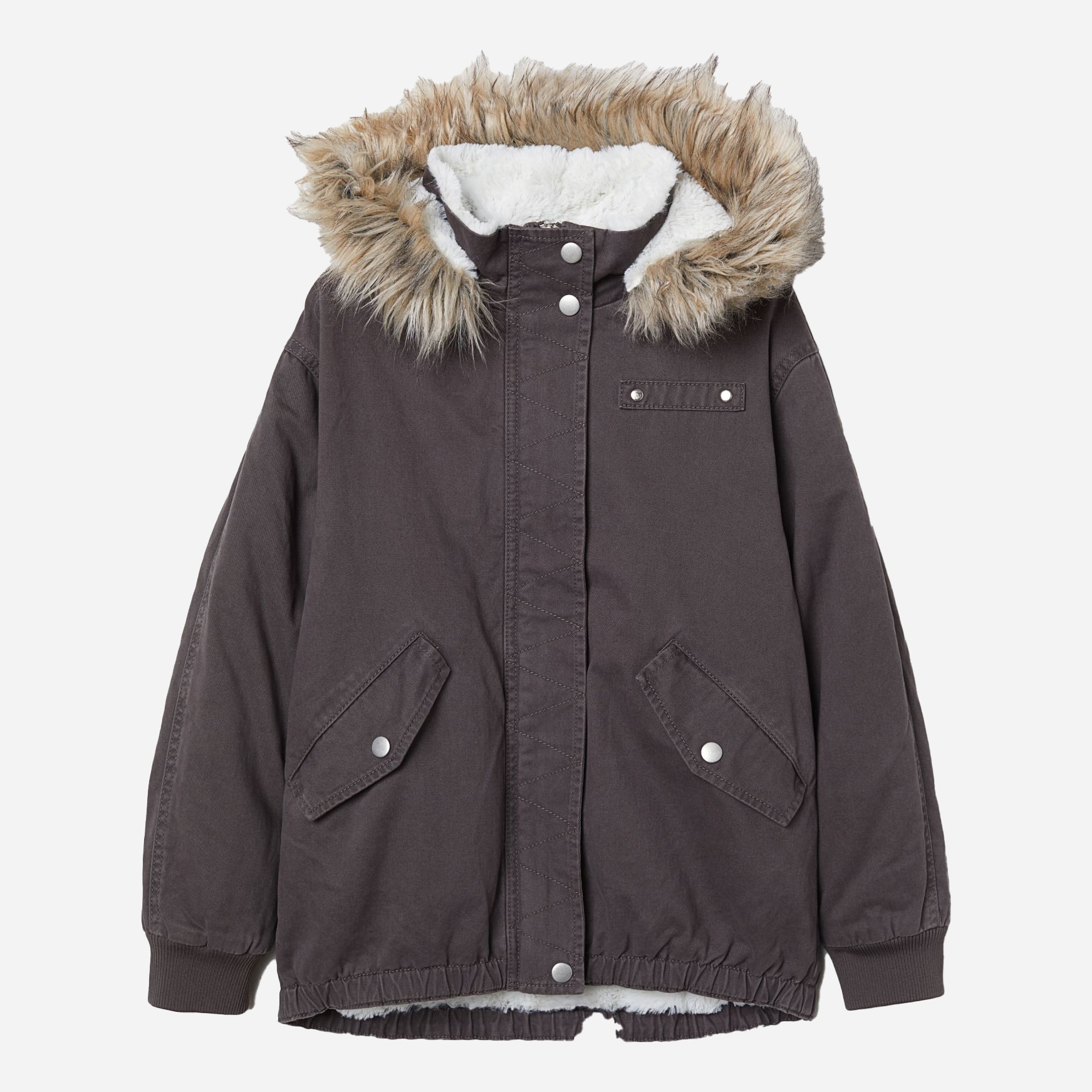 

Зимняя куртка-парка H&M 0649598-8 158 см Коричневая (СА2000001755839)
