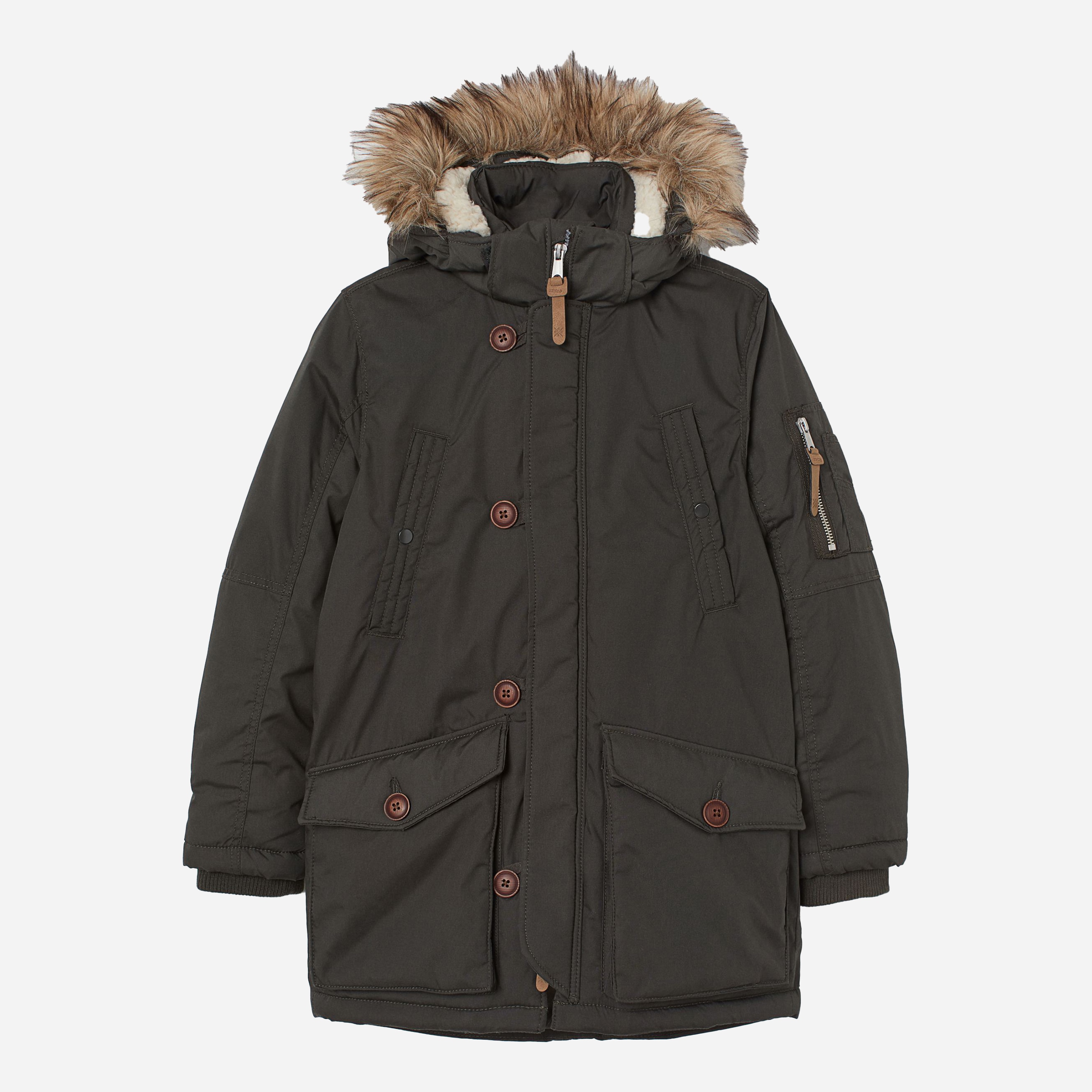 

Демисезонная парка H&M 0739944-0 170 см Серая (СА2000001683965)