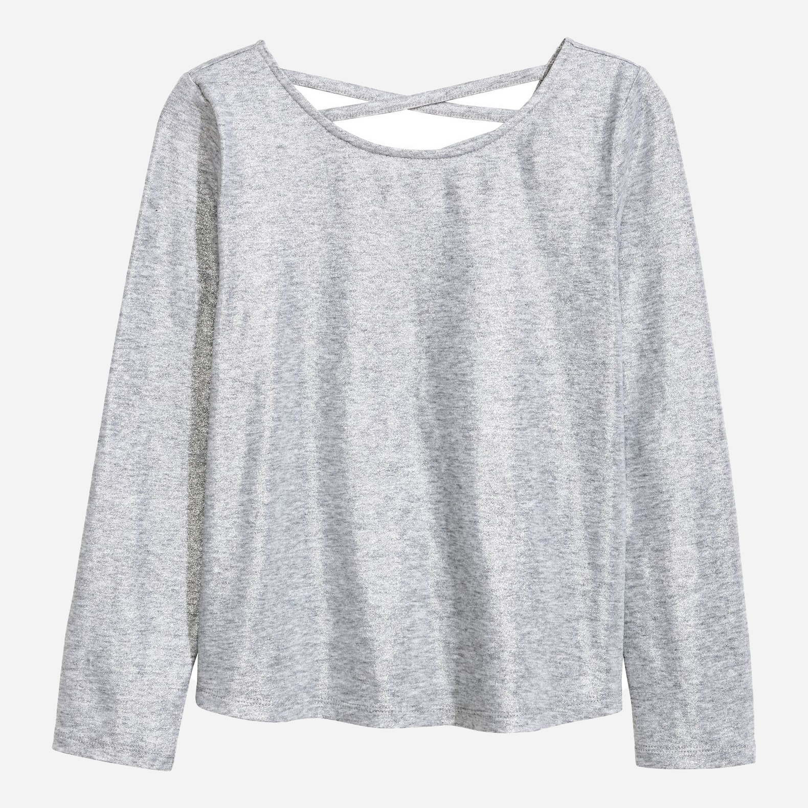 

Футболка с длинным рукавом H&M 0453231-5 146-152 см Серая (СА2000001490730)