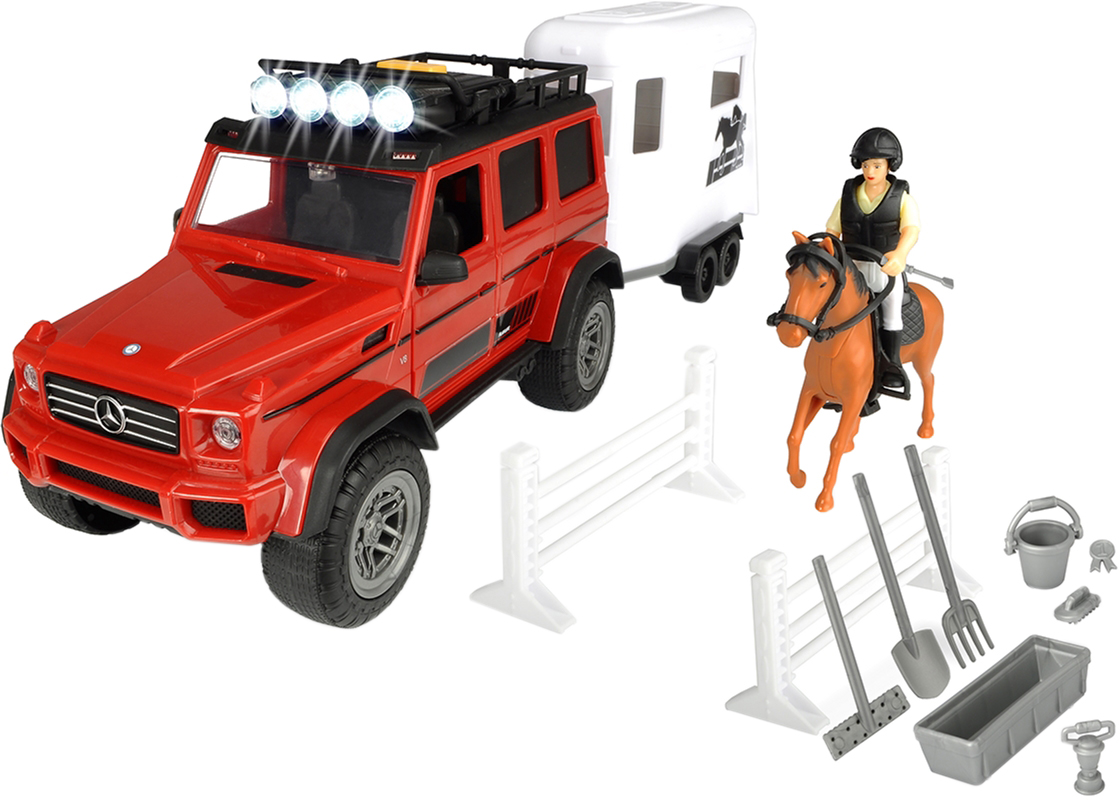 Акция на Игровой набор Dickie Toys "Плейлайф. Перевозка лошадей" со звуком и световыми эффектами (3838002) от Rozetka UA