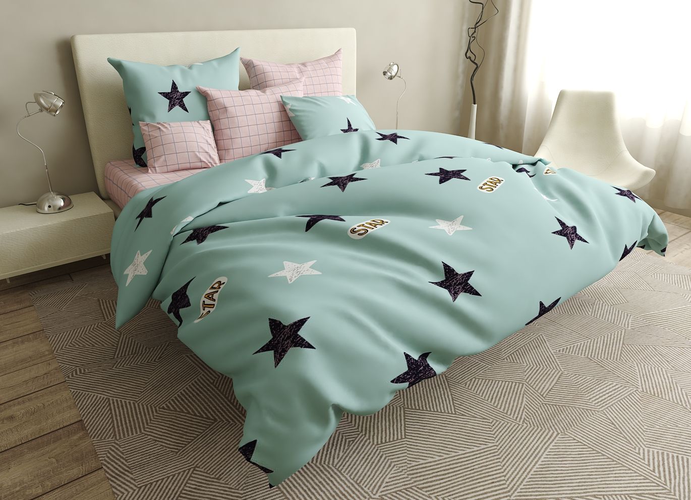 

Комплект постельного белья MirSon Бязь Premium 17-0363 Conakry King Size
