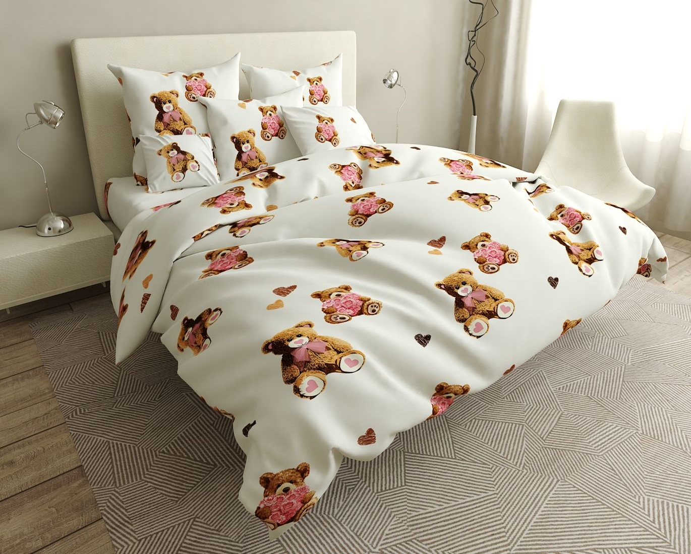 

Простынь MirSon Сатин Premium 22-1246 Love Berry 200х220 см