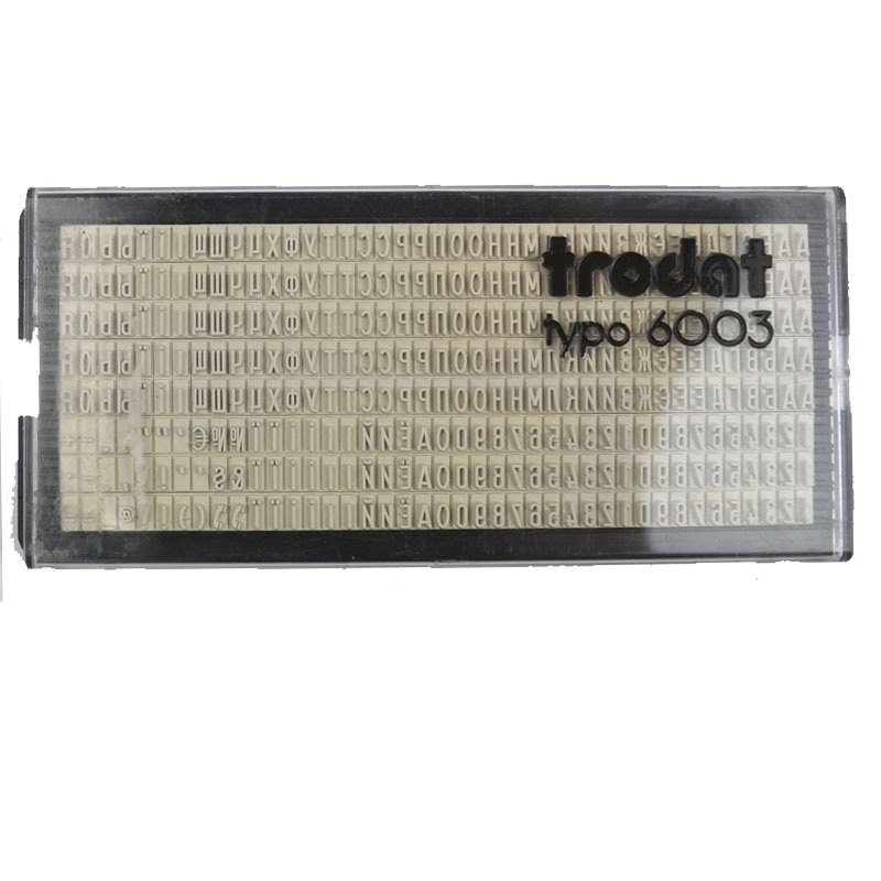

Касса букв Trodat 6003 3мм Рус.-укр.
