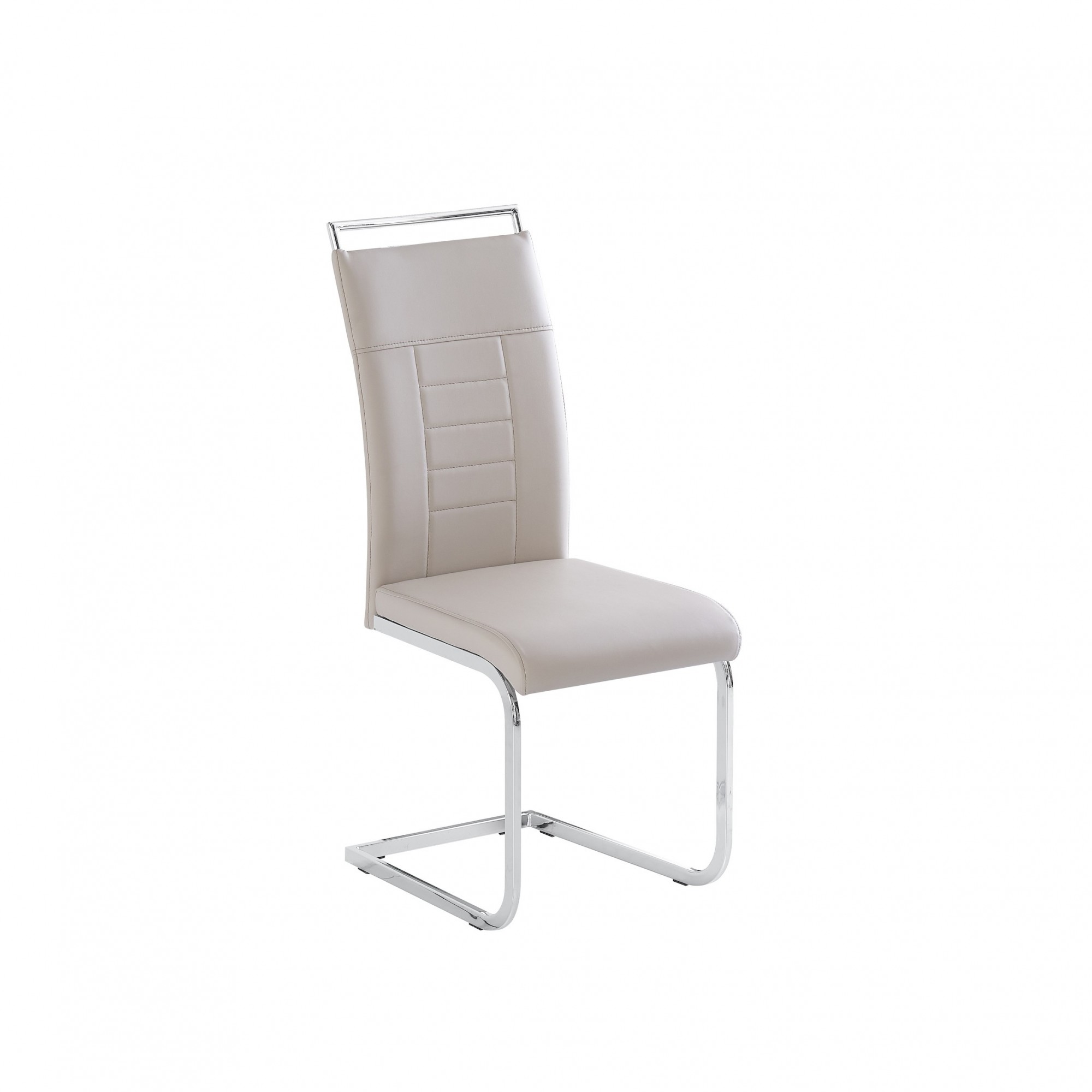 

Стул обеденный мягкий на хромированной дуге с ручкой Impulse ADAM капучино