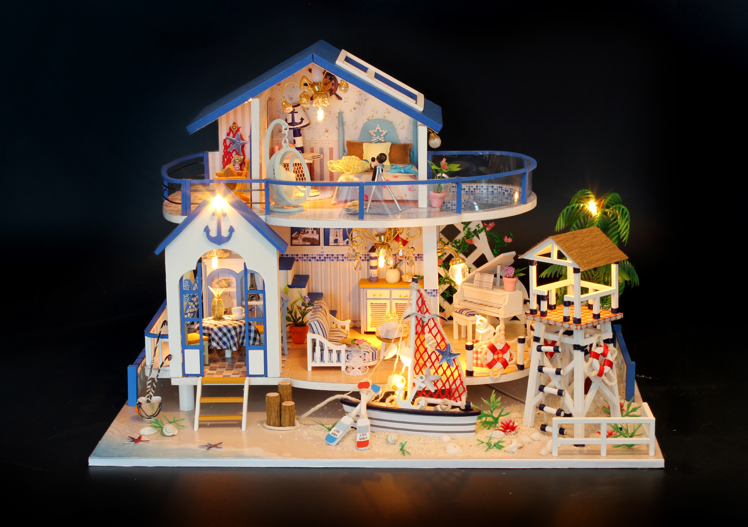 

DIY House румбокс морской дом для самостоятельной сборки Legend of the Blue Sea (30154)
