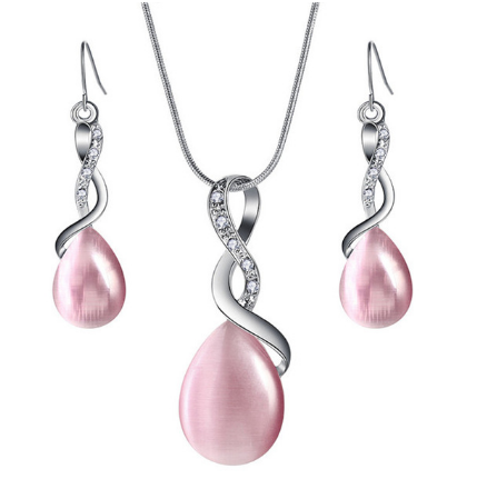 

Комплект бижутерии серьги с подвеской Primo Opal - Pink