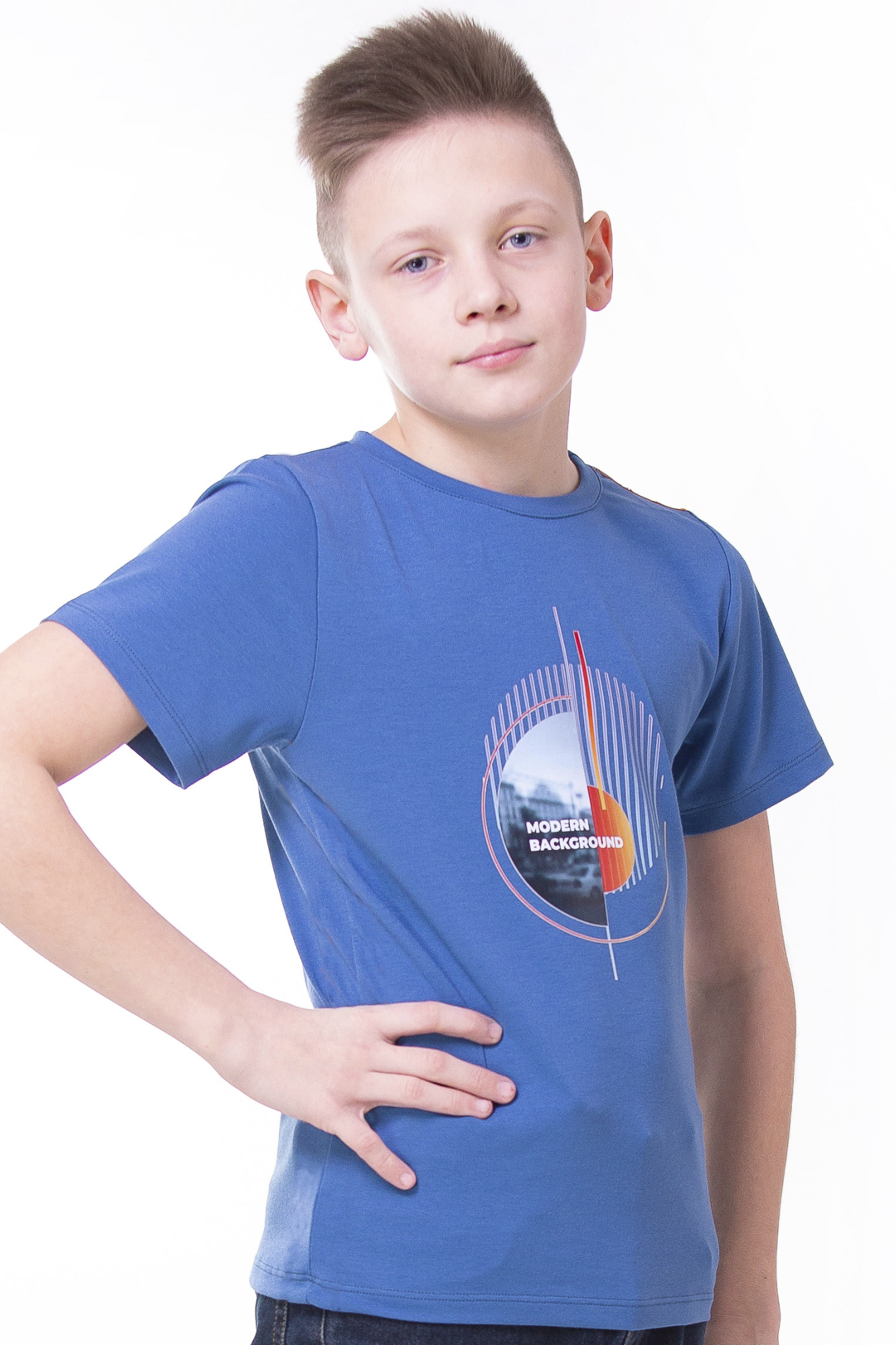 

Футболка для хлопчика KOSTA 0136-5 146-152 Синій