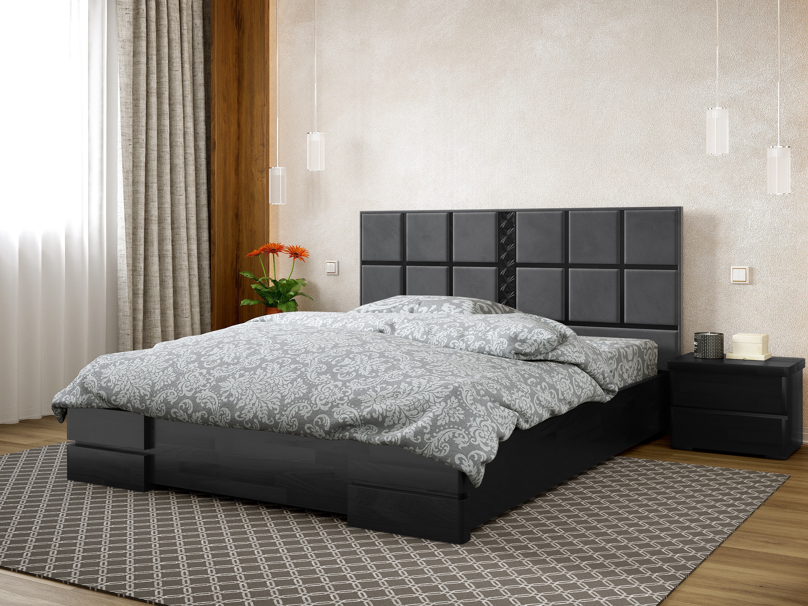 

Кровать Прованс Arbordrev (160*200) бук Венге + Riviera 91