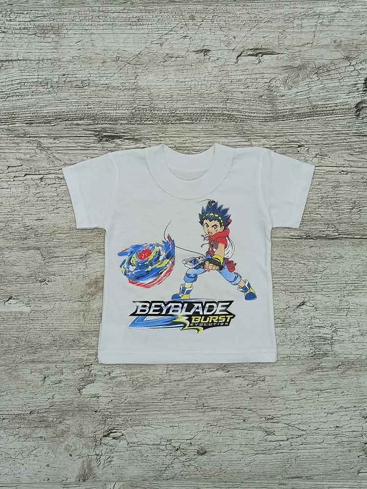 

Футболка для хлопчика біла BEYBLADE 00063, 86-98 см. (2-3 роки)