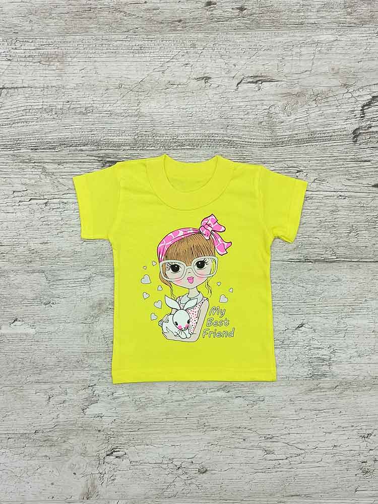 

Футболка для дівчинки жовта My Best Friend 00055, 80-86 см. (1-2 роки)