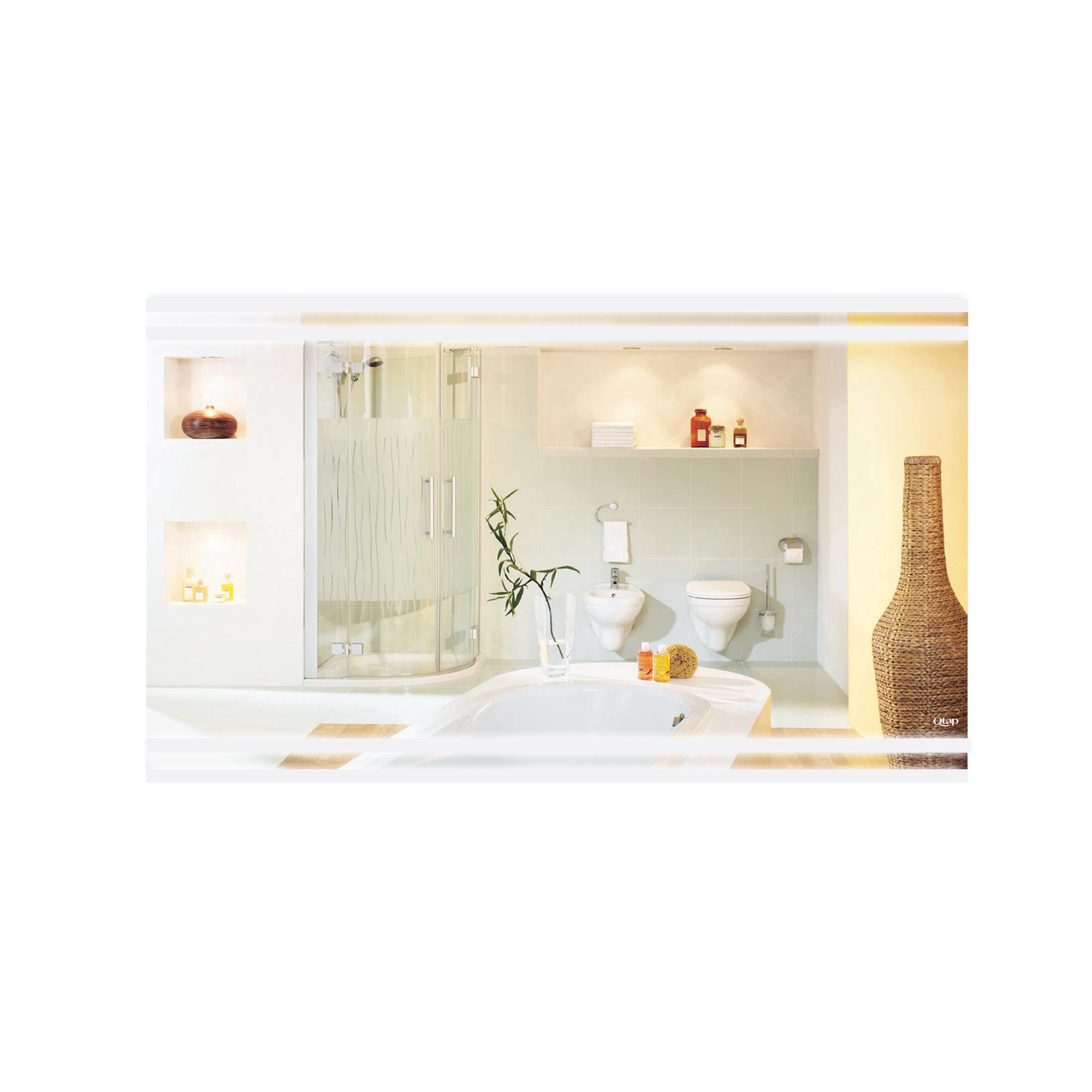 

Зеркало Qtap Mideya Classic 1200х700 с LED-подсветкой QT2078250359W (ST702771)