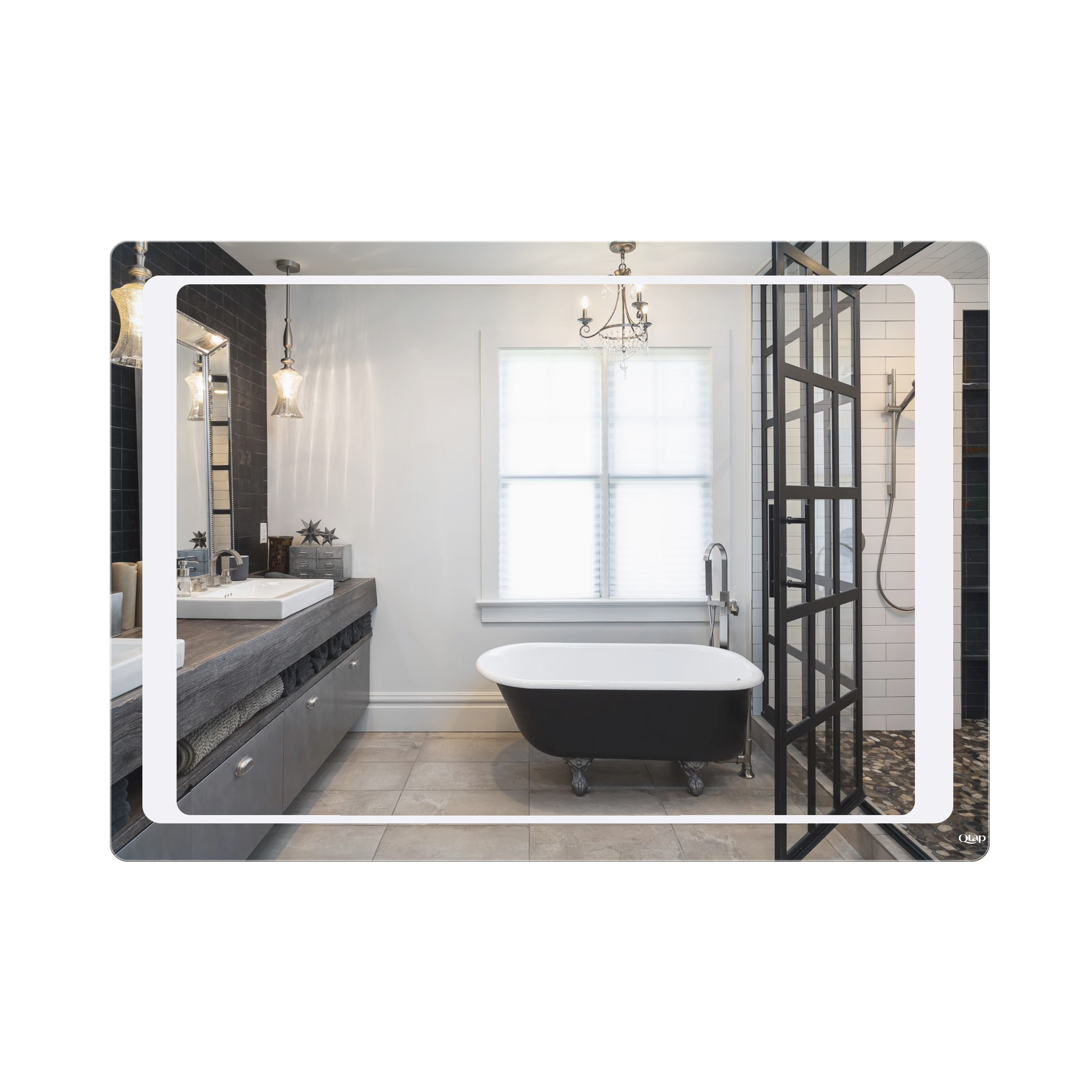 

Зеркало Qtap Leo 1000х700 с LED-подсветкой QT1178120870120W (ST702767)
