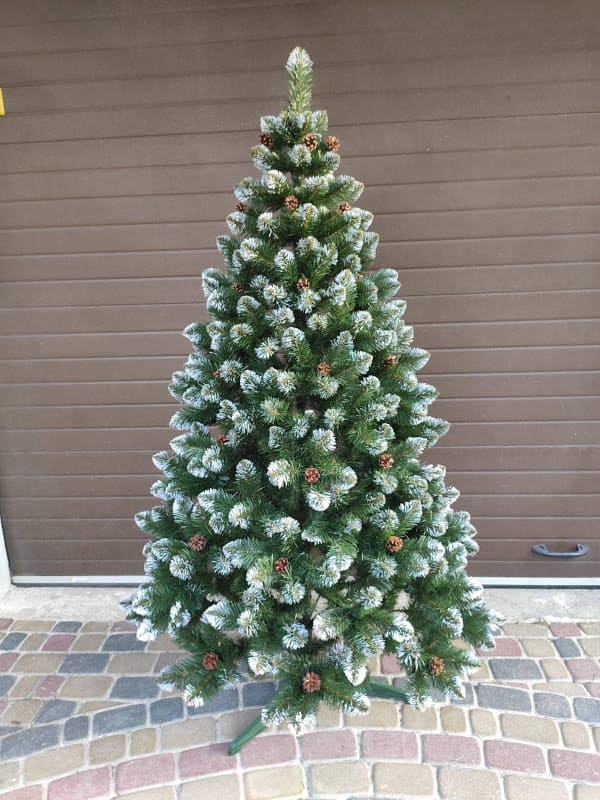 

Искусственная елка Елитная Премиум 1.8 м темно-зеленая с шишками и жемчугом 7149