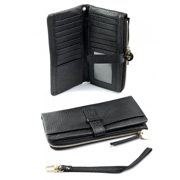 

Кожаный кошелек женский Wcash 1777-1807 Black