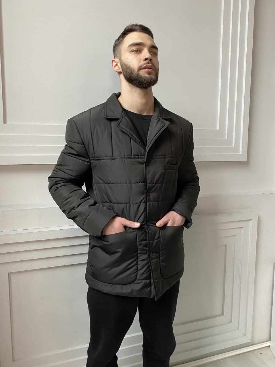 

Fashions • Мужская удлиненная куртка "Егор" Fashions  черный, Fashions • Мужская удлиненная куртка "Егор" Fashions 48 черный