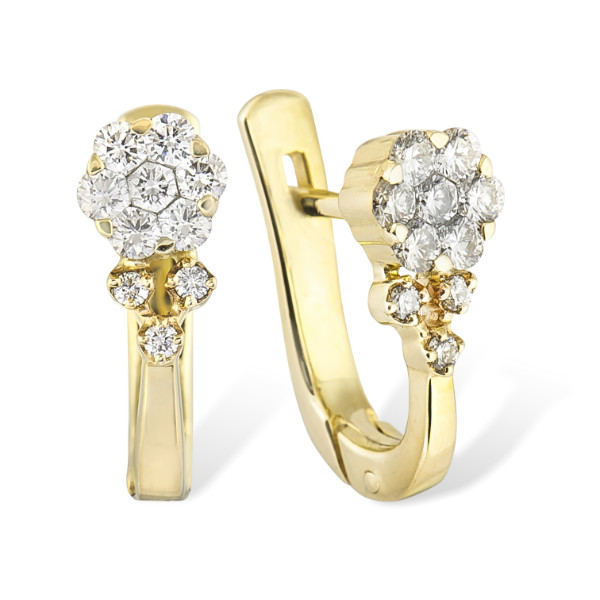 

Золотые серьги с брилиантами Y 0231