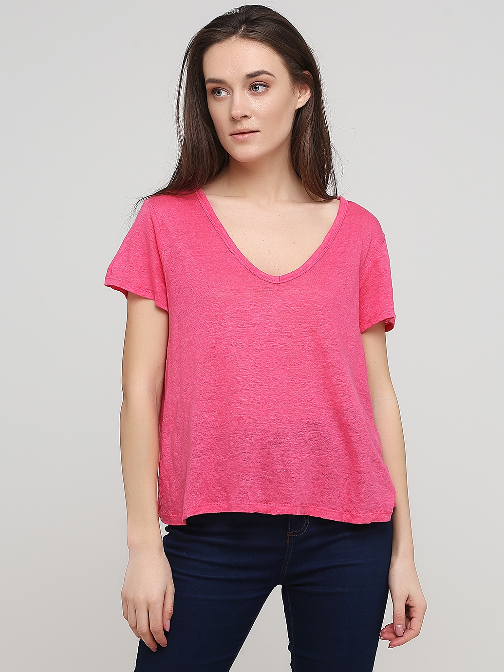 

Футболка H& 25-0887  Малиновая, Футболка H&M 25-0887 M Малиновая